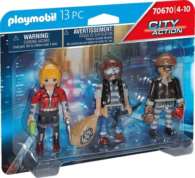 Produktbild von PLAYMOBIL City Action 70670 Figurenset Ganoven
