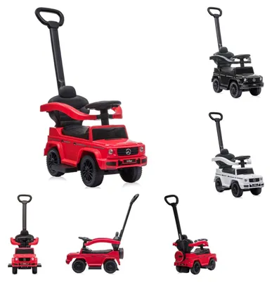 Produktbild von Lorelli Kinder Rutschauto Mercedes Benz G350 Schubstange Musikfunktion Staufach rot