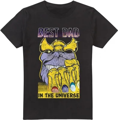 Obrázek produktu pro Avengers - Pánské tričko "Best Dad" TV3515 (XXL) (černá)