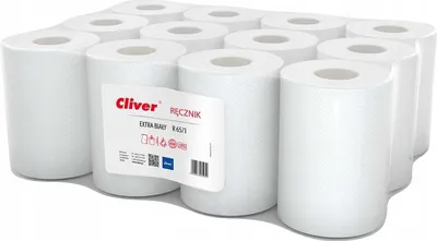 Zdjęcie produktu dla Ręcznik Papierowy Cliver Extra Biały R65/1 - 12 szt.