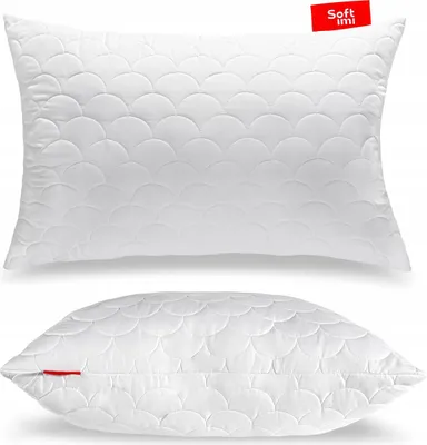 Obrázok produktu pre Pohodlný Vankúš Na Spanie 50X70 Antialergický Prešívaný, Hrubý Zips