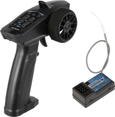 Obrázok produktu pre 2.4GHZ RC Transmitter prijímač 3 kanály s pre autá a člny čierne