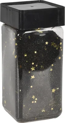 Produktbild von Home-Styling-Deko-Sand im 550-ml-Glas schwarz mit Gold