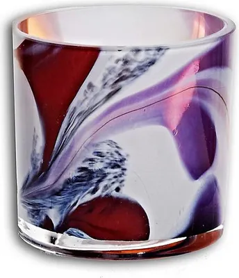 Produktbild von Teelicht Farbenzauber 8cm, Glas orchidea