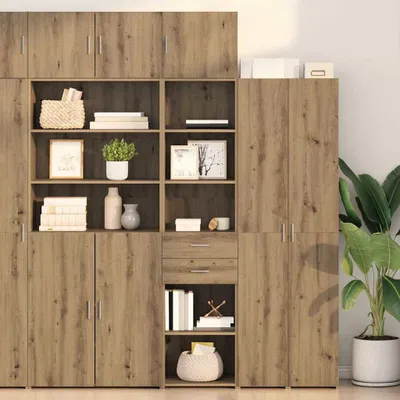 Produktbild von vidaXL Highboard Artisan-Eiche 45 x 42,5 x 185 cm Holzwerkstoff