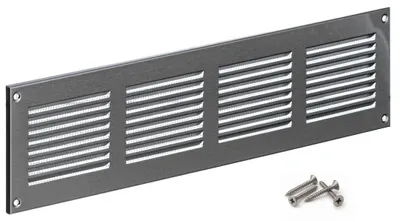 Immagine prodotto di Griglia di ventilazione 400 x 100 mm, in acciaio inossidabile con zanzariera