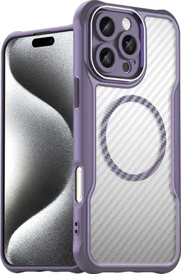 Produktbild von Silikonhülle Führende Serie Magsafe Do Iphone 16 Pro Max - Fioletowe