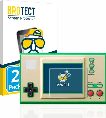 Produktbild von 2x BROTECT Schutzfolie für Nintendo Game & Watch Super Mario Bros Displayschutz Displayschutzfolie Folie Matt Entspiegelungsfolie