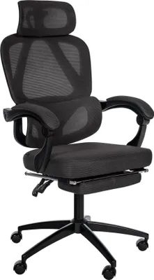 Obrázek produktu pro Ergonomická kancelářská židle - Kancelářská židle - Vhodná síťovaná konstrukce, maximální pohodlí | Barva: černá