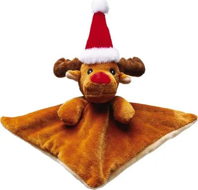 Produktbild von Beeztees Hundespielzeug Weihnachtskuscheltuch Rentier aus Plüsch