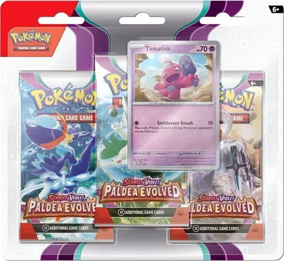 Produktbild von Pokémon TCG: SV02 Paldea Evolved - 3 Blister Booster