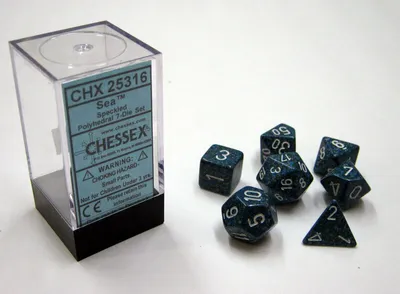 Produktbild von Chessex Speckled® Polyhedral Sea™ 7-Die Set