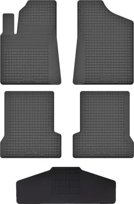 Produktbild von Gummi Fußmatten Set Für: Fiat Cinquecento (1991-1998) Gummimatten Schwarz