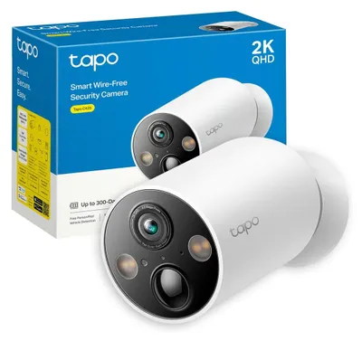 Produktbild von TP-Link Tapo C425 – Intelligente, kabellose Überwachungskamera – 4 MP – IP66-Schutz – MicroSD-Speicher bis 512 GB