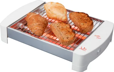 Produktbild von Jata TT587 Horizontal-Toaster 400 W aus Edelstahl mit Krümelfangschale