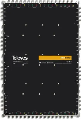 Produktbild von Televes 714805, 17 Eingänge, 49 Ausgänge, 950 - 2400 MHz, 88 - 862 MHz, 18 dB, 8 dB