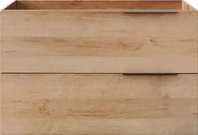 Produktbild von Hängender Waschbeckenunterschrank - Heller Naturton - 80 cm - NISAYA