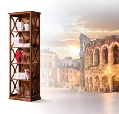 Produktbild von Arbeitszimmer Bücherregal Klassische Holz Regal Designer Einrichtung Neu
