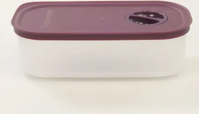 Image de TUPPERWARE 2ème CHOIX Quadro 320ml violet échelle tournante pour les temps de cuisson sur le couvercle boîte à provisions