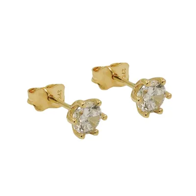 Produktbild von Ohrstecker Ohrring 5mm Zirkonia 9Kt GOLD gold 5mm