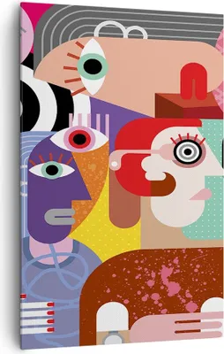 Produktbild von Bild auf Leinwand - Leinwandbild - Einteilig - Abstraktion modern - 80x120cm - Wand Bild - Wanddeko - Wandbilder - Leinwanddruck - Wanddekoration - Leinwand bilder - Wandbild - PA80x120-3624