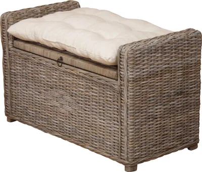Produktbild von Rattansitztruhe mit Kissen Sitztruhe