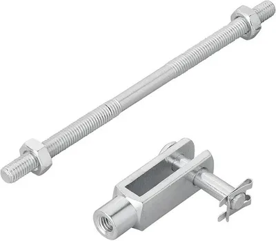 Productafbeelding van Remstang, korte versie, voor aanhangers, 160 mm, met vorkkop M8