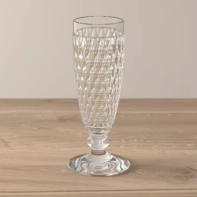 Zdjęcie produktu dla Villeroy & Boch 1172990070, Kieliszki do szampana, 145 ml, Kryształowe, Szkło, Przezroczysty, Boston, 7 cm