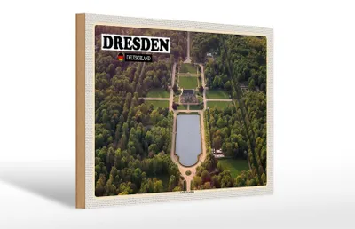 Produktbild von Holzschild Städte Dresden Deutschland Großer Garten 30x20cm