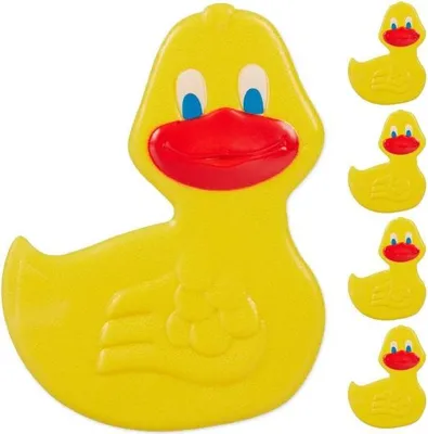Image de Autocollants de bain antidérapants Canards, lot de 5