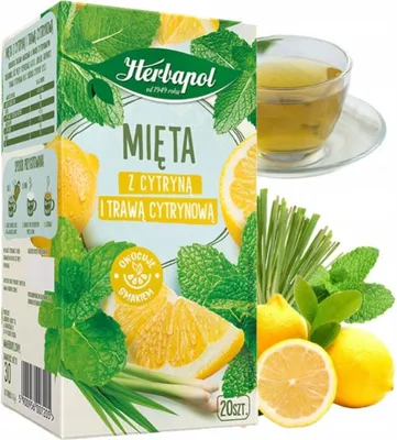 Produktbild von Tee Minze mit Zitrone und Zitronengras 1,5 g x 20 Stück