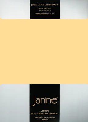 Produktbild von Janine Jersey Elastic Spannbetttuch 90x190 cm - 100x220 cm vanille