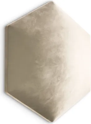 Zdjęcie produktu dla Panel Tapicerowany Hexagon Plaster Miodu 35cm x 40cm Kremowy MAGIC VELVET 2250