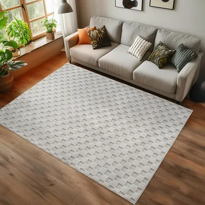 Zdjęcie produktu dla Ayyildiz | Dywan nowoczesny Helix 3D - Kremowy 60 cm x 110 cm - Elegancki - Miękki - Trwały