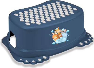 Produktbild von Babykajo Kinder Tritthocker – stabiler Plastik Trittschemel mit Anti-Rutsch Oberfläche, belastbar bis 40 kg, sicher & leicht zu reinigen