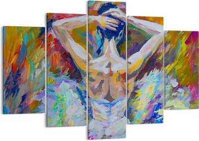 Produktbild von Bild auf Leinwand - Leinwandbild - Balletttänzer tanzen - 150x100cm - Wand Bild - Wanddeko - Leinwanddruck - Bilder - Kunstdruck - Wanddekoration - Leinwand bilder - Wandkunst - EA150x100-3503