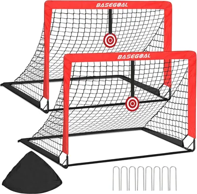 Produktbild von Fußballtor 120x90x90 cm, 2er-Set, mit Tasche, für draußen