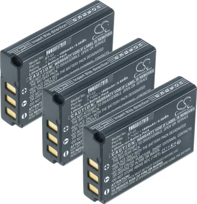 Produktbild von vhbw 3x Akku Ersatz für Zoom BT-03 für Kamera (1800 mAh, 3,7 V, Li-Ion)