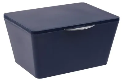 Produktbild von Aufbewahrungsbox Schmuckdose Kosmetikbox - 19 x 10 x 14,5 cm - Kunststoff - Schwarz - Mit Deckel