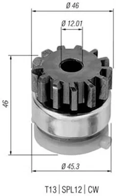 Obrázok produktu pre Pastorky, štartér MAGNETI MARELLI 940113020294