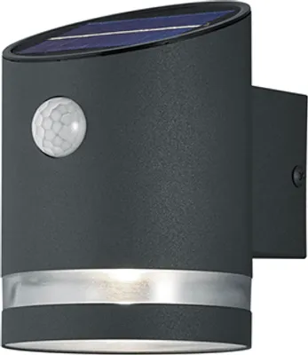 Immagine prodotto di Applique solare a LED con sensore di movimento SALTA, antracite, 3 W, bianco caldo, 165 lm, metallo, dimensioni: 13x9x9 cm, IP44, RL
