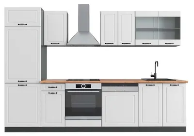 Zdjęcie produktu dla Aneks kuchenny Vicco R-Line Biały dworek/antracyt 300 cm , BP Dąb, Model 43033