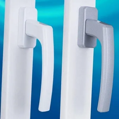 Productafbeelding van 10 stuks Aluminium Raamgrepen Zilver Metallic - 35 mm Inclusief Schroeven