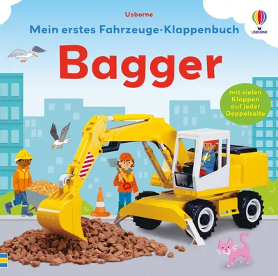 Produktbild von Mein erstes Fahrzeuge-Klappenbuch: Bagger