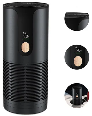Produktbild von Auto Luftreiniger Mini HEPA H13 – 15dB leise, 210g, USB-C, 360° | 3-Stufen-Filter für Schreibtisch & Reise