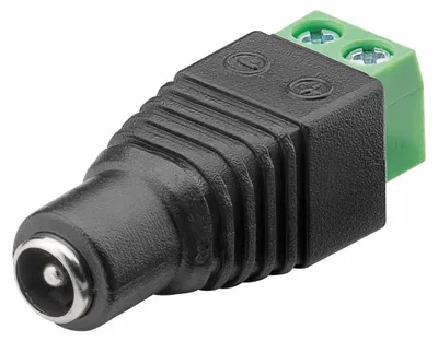 Immagine prodotto di goobay morsettiera 2 pin a presa DC 5,5 x 2,1 mm (sfuso)
