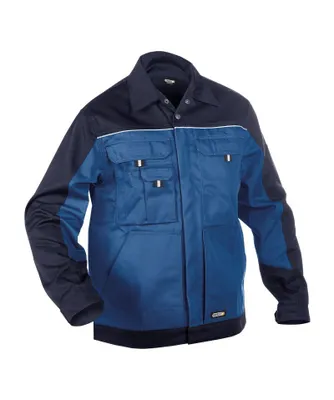 Produktbild von DASSY® Lugano Zweifarbige Arbeitsjacke KORNBLAU/DUNKELBLAU Gr.XS Länge: STANDARD