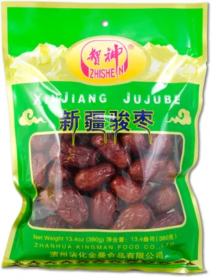 Produktbild von ZHISHEN Xinjiang Jujube Datteln 380g | Getrocknete Rote Datteln | Red Dates