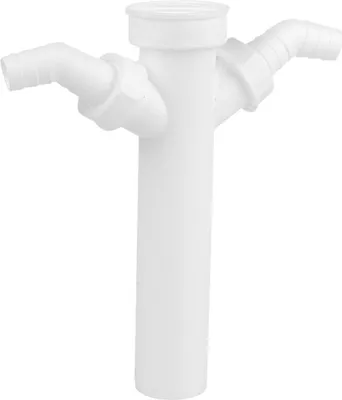 Produktbild von KIRCHHOFF KS Tauchrohr, Weiß, 1 1/2IG x 250 mm, für DN40 mm Siphon, mit 3/4 Dop.-Geräteanschl.