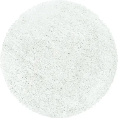 Produktbild von Hochflor Teppich FLUFFY Weiß 120 cm Rund
